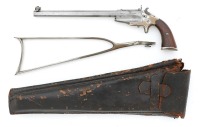 Frank Wesson Model 1870 Medium Frame Pocket Rifle With Original Leather Case