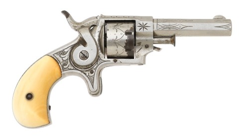 Engraved Forehand & Wadsworth Sidehammer Pocket Revolver