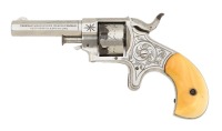 Engraved Forehand & Wadsworth Sidehammer Pocket Revolver - 2