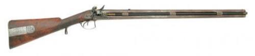 Extremely Rare British Flintlock Over Under Combination Gun by Henry Tatham of London Made for Presentation To Mohawk Indians