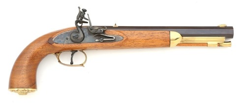 Unmarked Modern Flintlock Dueling Pistol