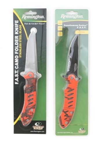 Pair Of Remington F.A.S.T. Pocket Clip Lockbacks