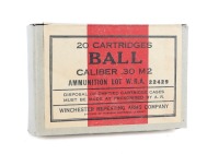 Collectible Box Of .30 M2 Ammunition