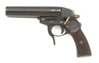 German World War II Luftwaffe Double Barrel Flare Pistol by Krieghoff