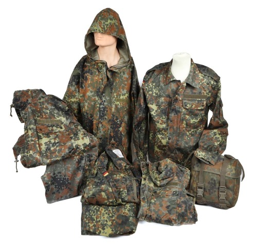 German Flecktarn Camouflage Uniform Items