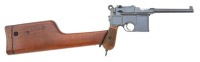 Fine Mauser C96 Large Ring Semi-Auto Pistol With Matching Stock Retailed By Alexander Henry & Co.