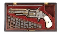 Wonderful Presentation Engraved And Cased Smith & Wesson No. 1 1/2 Second Issue Revolver