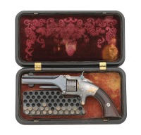 Attractive Smith & Wesson No. 1 First Issue Revolver With Fine Gutta Percha Case