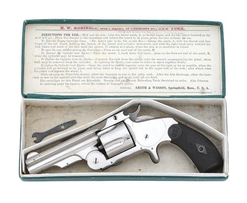 Early Smith & Wesson First Model 38 Single Action Revolver With Original Box