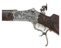 Stunning High Art Engraved Stiegele Martini Schuetzen Rifle - 5