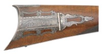 Fine Sterling Silver Mounted Philadelphia Percussion Halfstock Sporting Rifle By John Krider - 6