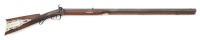 Fine German Silver Mounted Philadelphia Percussion Halfstock Rifle By Constable