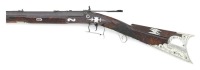 Wonderful High Grade German Silver Mounted Percussion Halfstock Sporting Rifle By F. Clark - 3