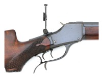 San Francisco Winchester Model 1885 High Wall Schuetzen Rifle By O.A. Bremer - 3