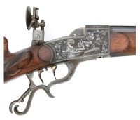 German System Tanner Schuetzen Rifle With Gotthilf Retailer Marking - 3