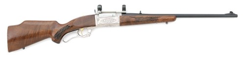 Wonderful Savage Model 99DE Citation Grade Rifle With Factory Engraved Scope Base And Rings