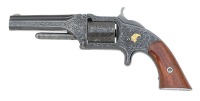 Magnificent Smith & Wesson Gustave Young Engraved And Gold Inlaid No. 1 1/2 First Issue Revolver - 3