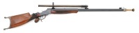 Stevens Ideal No. 51 Schuetzen Rifle On 44 Action With Pope Rifled Muzzle Loading Barrel