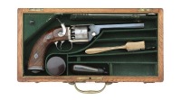 Cased French Devisme Single Action Percussion Belt Revolver By Francotte