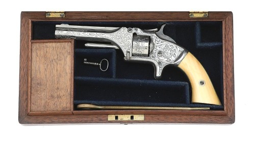 Fine Factory Engraved Smith & Wesson No. 1 Second Issue Revolver