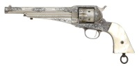 Fine Factory Engraved Remington Model 1875 Single Action Army Revolver - 2