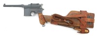 German C96 M30 Semi-Auto Pistol By Mauser Oberndorf With Original Holster-Stock