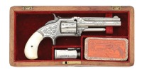 Engraved & Cased Smith & Wesson No. 1 1/2 Second Issue Revolver