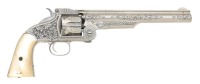 Stunning Nimschke Engraved Smith & Wesson No. 3 Second Model American Revolver Shipped To Wexel & Degress