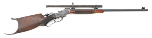 Stevens No. 52 Ideal Schuetzen Junior Rifle With Factory Scope