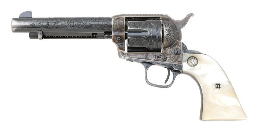 Lovely Helfricht Factory Engraved Colt Single Action Army Revolver