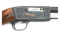 Stunning Angelo Bee Engraved F.N. Trombone Slide Action Rifle - 4