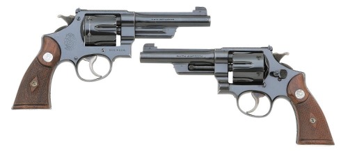 Important Pair Of Smith & Wesson Registered Magnum Revolvers Shipped To The Butte Montana Police Department In 1937