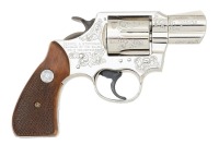 Rare Factory Master Engraved Colt Lawman Mark III Revolver Made For George A. Strichman, Chairman Of The Board Of Colt Industries