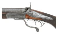 Cased Irish Underlever Double Hammer Rifle By W. Kavanagh - 3