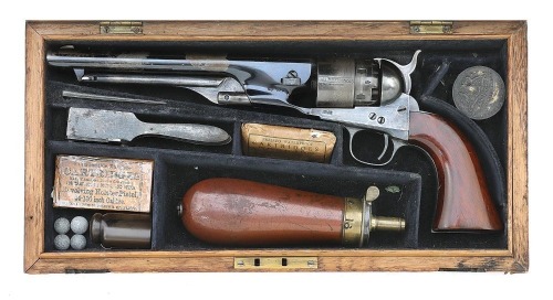 Rare And Very Fine Cased Colt Model 1860 London Army Revolver