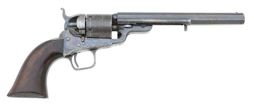 Early U.S. Colt Model 1851 Navy-Navy Cartridge Converted Revolver Pictured In ’51 Colt Navies By Swayze