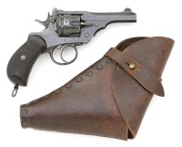 Royal Navy Webley Mark I Double Action Revolver With Original Holster