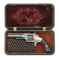 Smith & Wesson No. 1 First Issue Revolver With Gutta Percha Case