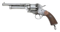 Fine Paris Transitional Lemat Percussion Revolver Belonging To Major Atherton H. Stevens, Jr. 1st & 4th Massachusetts Volunteer Cavalry