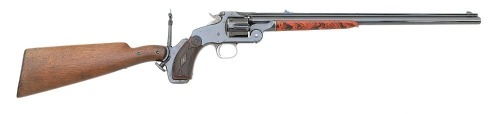 Very Fine Smith & Wesson 320 Revolving Rifle With Original Tang Sight