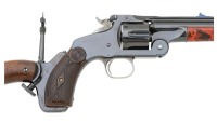 Very Fine Smith & Wesson 320 Revolving Rifle With Original Tang Sight - 3