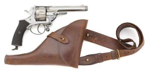 Interesting Adams-Retailed Double Action Swing-Out Cylinder Revolver Presented To Lieutenant (Later General) Harry T. Fulton