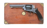 Rare Cased And Engraved Deane-Harding Patent Double Action Percussion Revolver Identified To Major General J.W.A. Kennedy, Royal Marines - 2