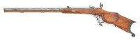 German Reverse Lock Percussion Schuetzen Rifle By Coster - 2