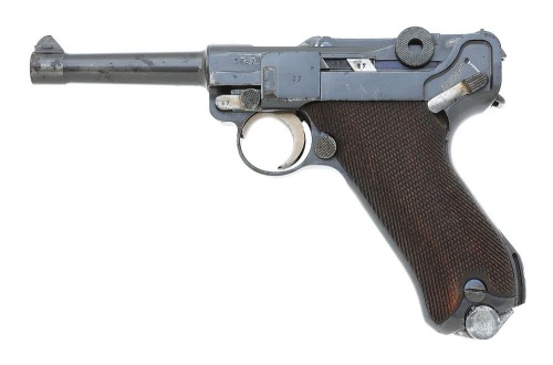 German P.08 Luger S/42 Pistol By Mauser