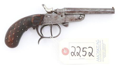 Belgian "Superior" Double Hammer Pistol