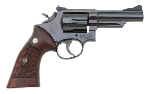 Transitional Smith & Wesson Combat Magnum Hand Ejector Revolver