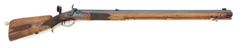 German Large Bore Fullstock Percussion Rifle By Kraus With Kehl Lock