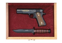 Browning / Ka-Bar Model 1911-22 100th Anniversary Commemorative Semi-Auto Pistol Set