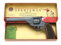 Excellent Harrington & Richardson Sportsman Double Action Revolver With Original Hinged Box